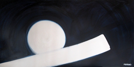Pleine Lune 1 - Acrylique sur toile - 48 X 96 po - 2007